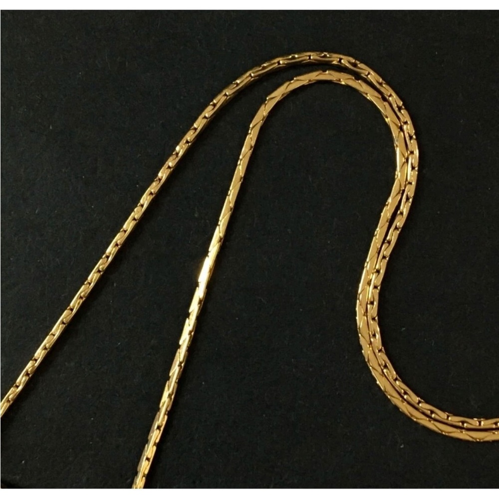 GIVENCHY Vintage 80s GG Logo Gold & Black Necklace VTG 1980 RARE - Picture 8 of 10